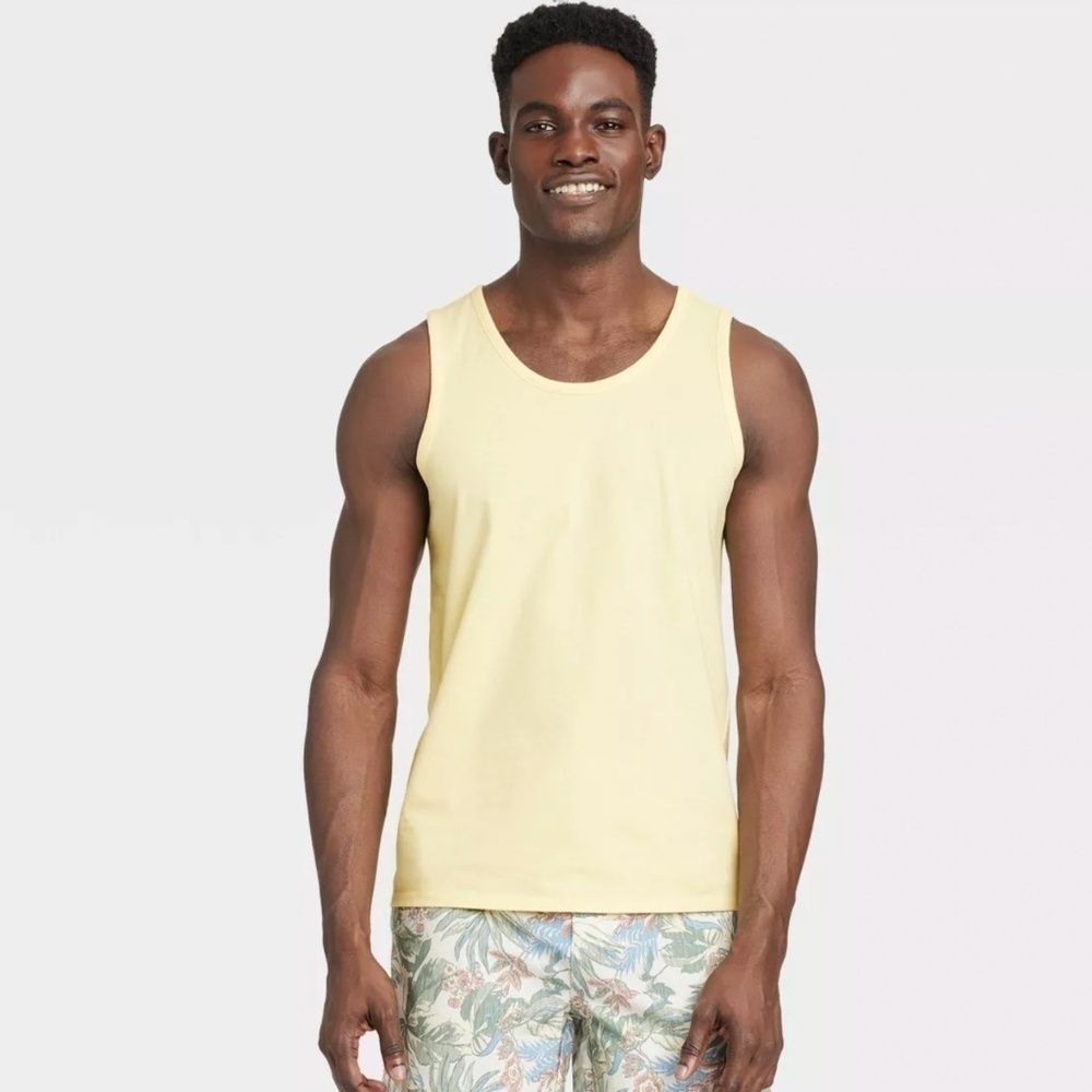 Goodfellow & Co Yellow Men's Tank Top (M)